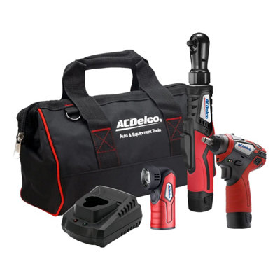 ACDelco Tools Acdelco Arw12103-K1 G12 3/8" Brushless Ratchet Wrench And Impact Wrench Combo Kit from B&Q