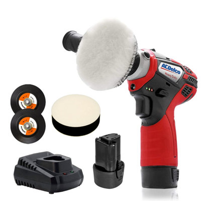 ACDelco Tools Acdelco Ars1214A1Adp G12 12V Cordless Dual Action 2-Speed 75mm Mini Polisher Kit from B&Q