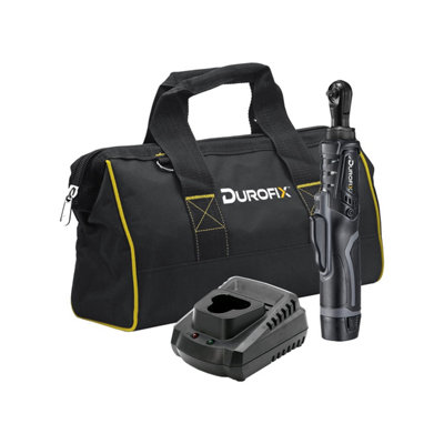 Durofix Rw1210-2Pg G12 12V Li-Ion Brushless 1/4" Cordless Ratchet Wrench Kit from B&Q