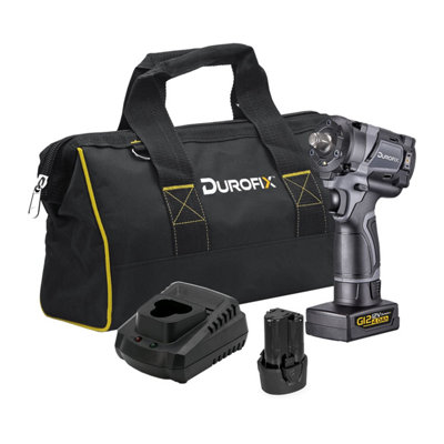 Durofix Ri12184-4Pg G12 12V Li-Ion Brushless Stubby 1/2" Impact Wrench Kit from B&Q