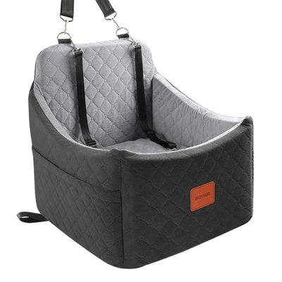  - Indybud Dog Car Seat For Small Medium Dogs,detachable Washable Booster Under 35 LbsPet Travel Bed With Storage Pockets And