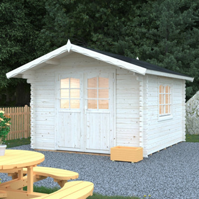 B&Q -  Sally 10.2M²3.0M X 4.3M44mm Wall Logs