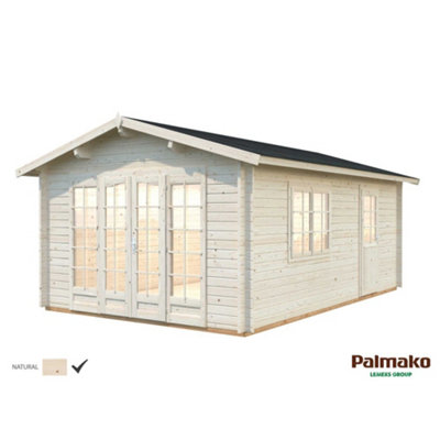 B&Q -  Irene 19.0M²3.6M X 5.5M44mm Wall Logs