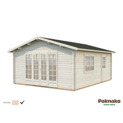 B&Q -  Irene 23.9M²4.5M X 5.5M44mm Wall Logs