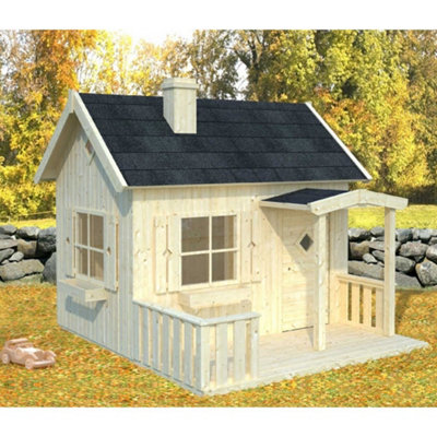 B&Q -  Otto 3.6 M²233Cm X 157Cm16mm Wall Logs