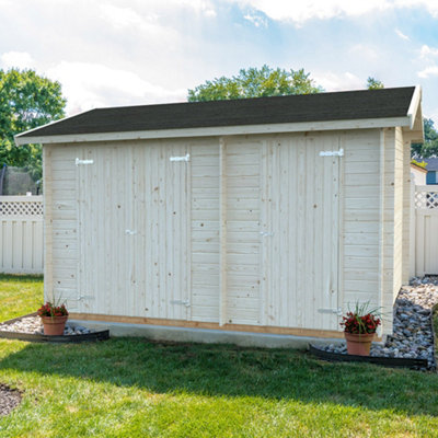 B&Q -  Jari 8.9M²2.4M X 3.9M28mm Wall Logs