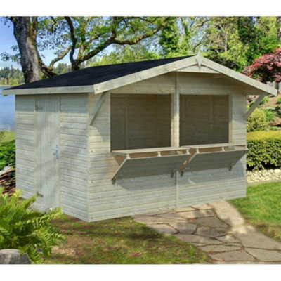 B&Q -  Stella 8.20M² Market Stall3.23M X 2.59M16mm Wall Logs