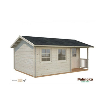 B&Q -  Susanna 16.4M²3.8M X 5.1M44mm Wall Logs