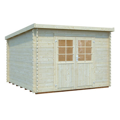 B&Q -  Malta 32.92M X 2.92M28mm Wall Logs