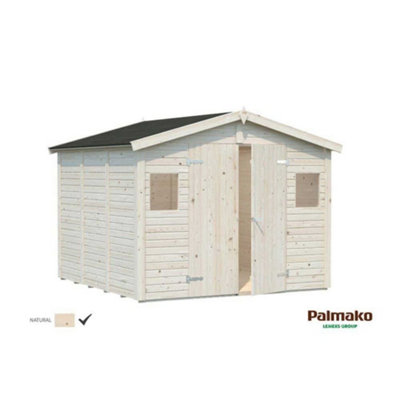 B&Q -  Dan 7.5M²2.73M X 2.8M16mm Wall Logs
