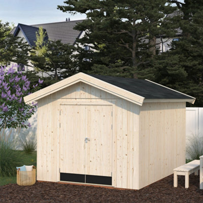 B&Q -  Martin 8.4M² Storage Shed2.75M X 3.44M18mm Wall Logs