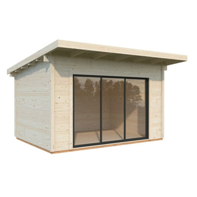 B&Q -  Grace 11.2M²4M X 3M56mm Wall Logs