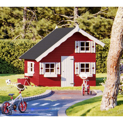 B&Q -  Tom 3.8M²220Cm X 180Cm16mm Wall Logs