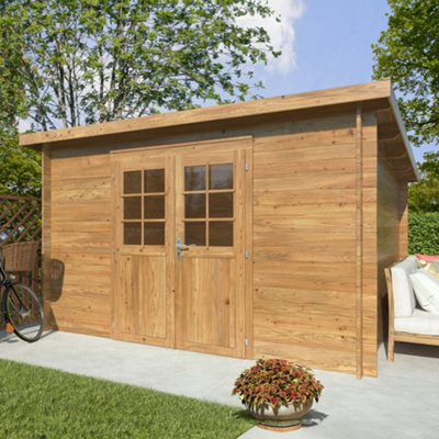 B&Q -  Alice 9.0M²3.4M X 3.3M28mm Wall Logs