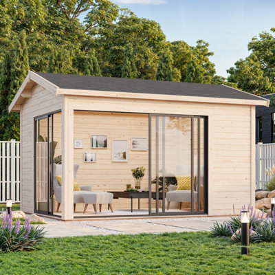 B&Q -  Amanda 11.2M²3.9M X 3.0M44mm Wall Logs