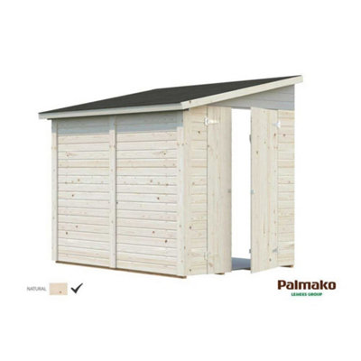 B&Q -  Mia 3.4M²2.22M X 1.65M16mm Wall Logs