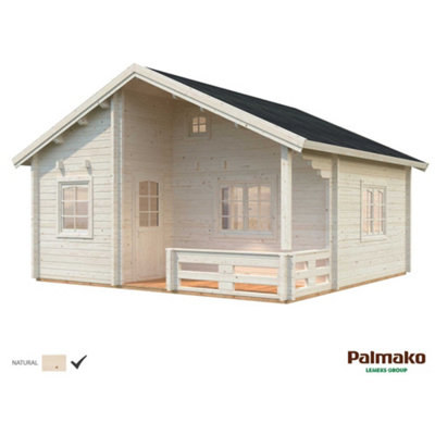 B&Q -  Emily 40.1 + 5.2M²5.7M X 5.5M70mm Wall Logs