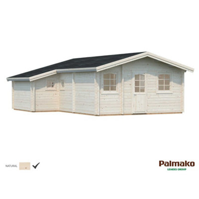 B&Q -  Emily 39.2M²6.6M X 7.9M70mm Wall Logs