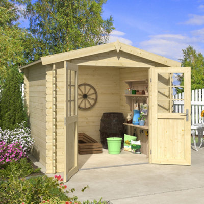 B&Q -  Lasita Osland Ingo 2302.30M X 2.30M28mm Wall Logs