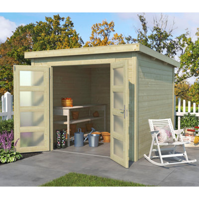 Lasita Maja Lasita Osland Zambezi 4 Log Cabin - 2.5M X 2.5M - Storage Shed