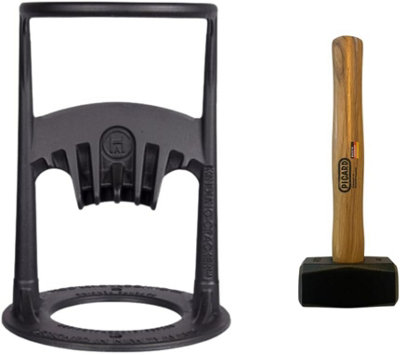B&Q -  Kindling Cracker Original Firewood Splitter Bundle. Sturdy & Compact Kindling Cracker Firewood Splitter & Lump Hammer. Log Splitte