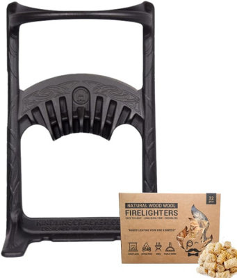 B&Q -  Kindling Cracker Original Log SplitterSturdy Firewood Splitter Made From Recycled Cast IronWood Chopper For Kindling Wood