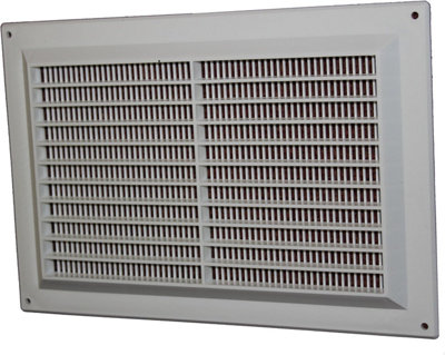White Air Vent Grille 250mm X 170mm from B&Q