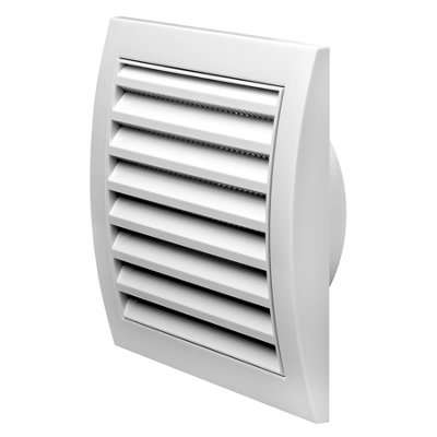 Air Vent Grille 150mm X 150mm With 100mm Flange Duct Ventilation Cover from B&Q