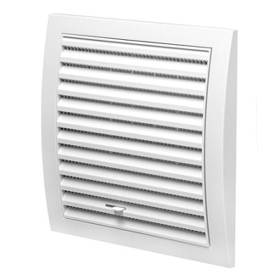 White Air Vent Grille 190mm X 190mm With Shutter from B&Q