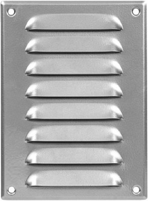 Galvanised Steel Air Vent Grille 140mm X 190mm With Fly Screen from B&Q