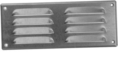 Galvanised Steel Air Vent Grille 260mm X 105mm With Fly Screen from B&Q