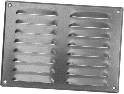 Galvanised Steel Air Vent Grille 260mm X 190mm With Fly Screen from B&Q