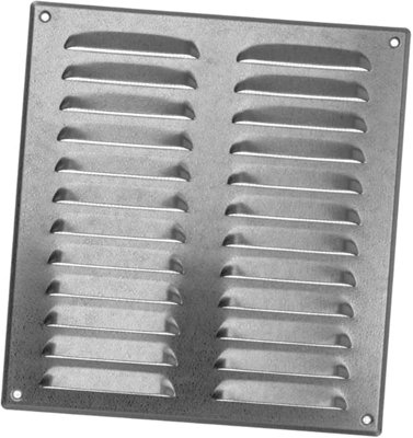 Galvanised Steel Air Vent Grille 260mm X 280mm With Fly Screen from B&Q