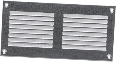 Galvanised Steel Air Vent Grille 200mm X 100mm With Fly Screen from B&Q