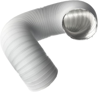 125mm / 1.5 Metre White Aluminium Hose from B&Q