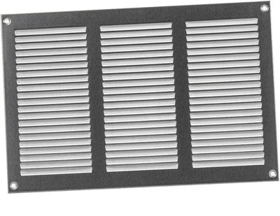 Galvanised Steel Air Vent Grille 300mm X 200mm With Fly Screen from B&Q