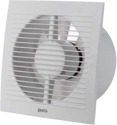 White Bathroom Extractor Fan 150mm from B&Q