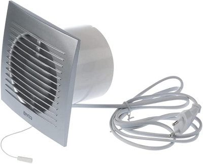 Bathroom Extractor Fan 125mm / Stylish Kitchen Ventilator Duct Air Vent Grille from B&Q