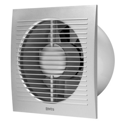 Silver Bathroom Extractor Fan 150mm from B&Q