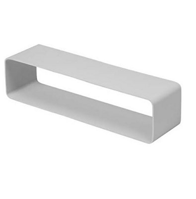 Rectangular Channel Flat Pvc Connector 220mm / 55mm from B&Q