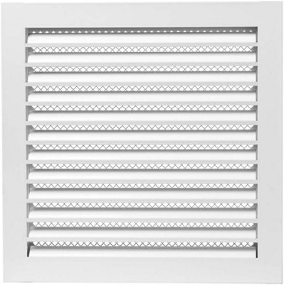 Industrial Metal Air Vent Grille 300mm X 300mm With Frame And Metal Fly Screen from B&Q