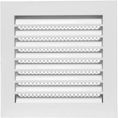 Industrial Metal Air Vent Grille 200mm X 200mm With Frame And Metal Fly Screen from B&Q