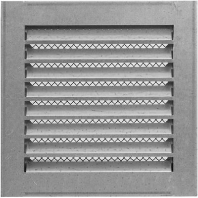 Galvanised Steel Air Vent Grille 200mm X 200mm With Frame And Metal Fly Screen from B&Q
