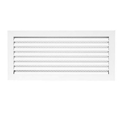 Industrial Metal Air Vent Grille 500mm X 200mm With Frame And Metal Fly Screen from B&Q