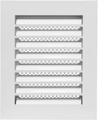 Industrial Metal Air Vent Grille 150mm X 200mm With Frame And Metal Fly Screen from B&Q