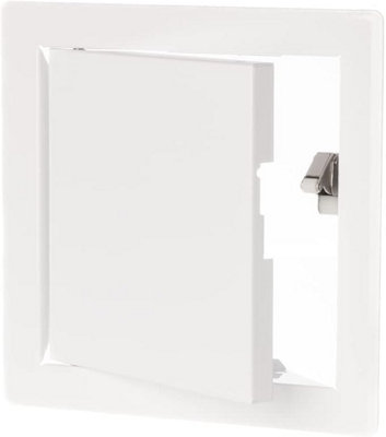 White Metal Access Panel 150mm X 150mm With Concealed Latch Inspection Door Flap from B&Q