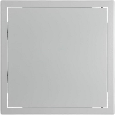 White Metal Access Panel 300mm X 300mm With Concealed Latch from B&Q