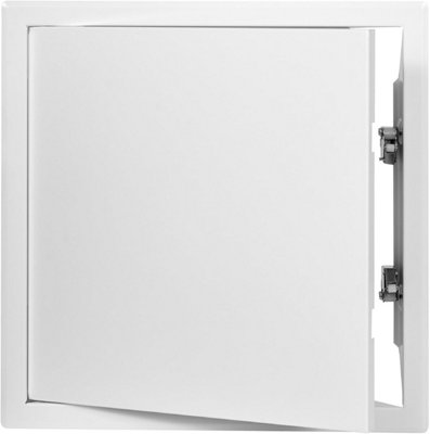 White Metal Access Panel 400mm X 400mm With Concealed Latch from B&Q