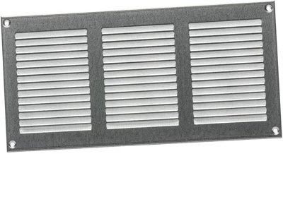 Galvanised Steel Air Vent Grille 300mm X 150mm With Fly Screen from B&Q