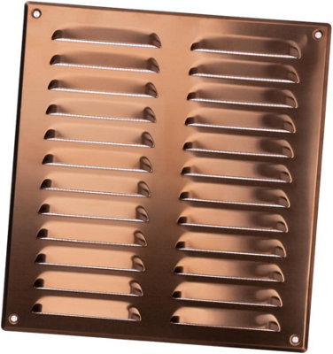 Copper Air Vent Grille 260mm X 280mm With Fly Screen from B&Q